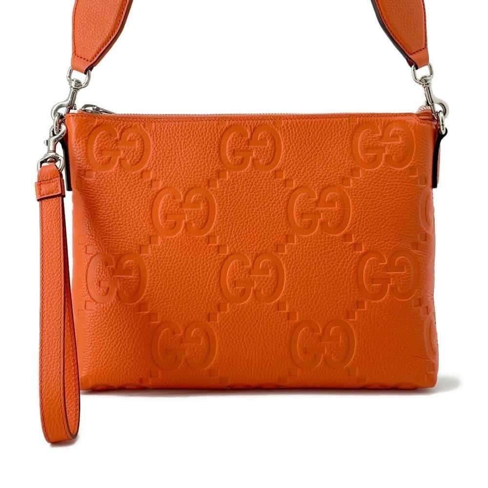 Gucci Jumbo GG Clutch Bag Messenger Leather Shoulder